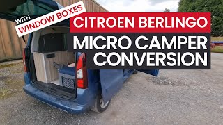 VAN TOUR: Citroen Berlingo Micro Camper with Window Boxes