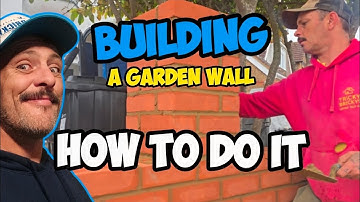 HOW TO BUILD A GARDEN WALL #build #bricklaying #constructionchannel 