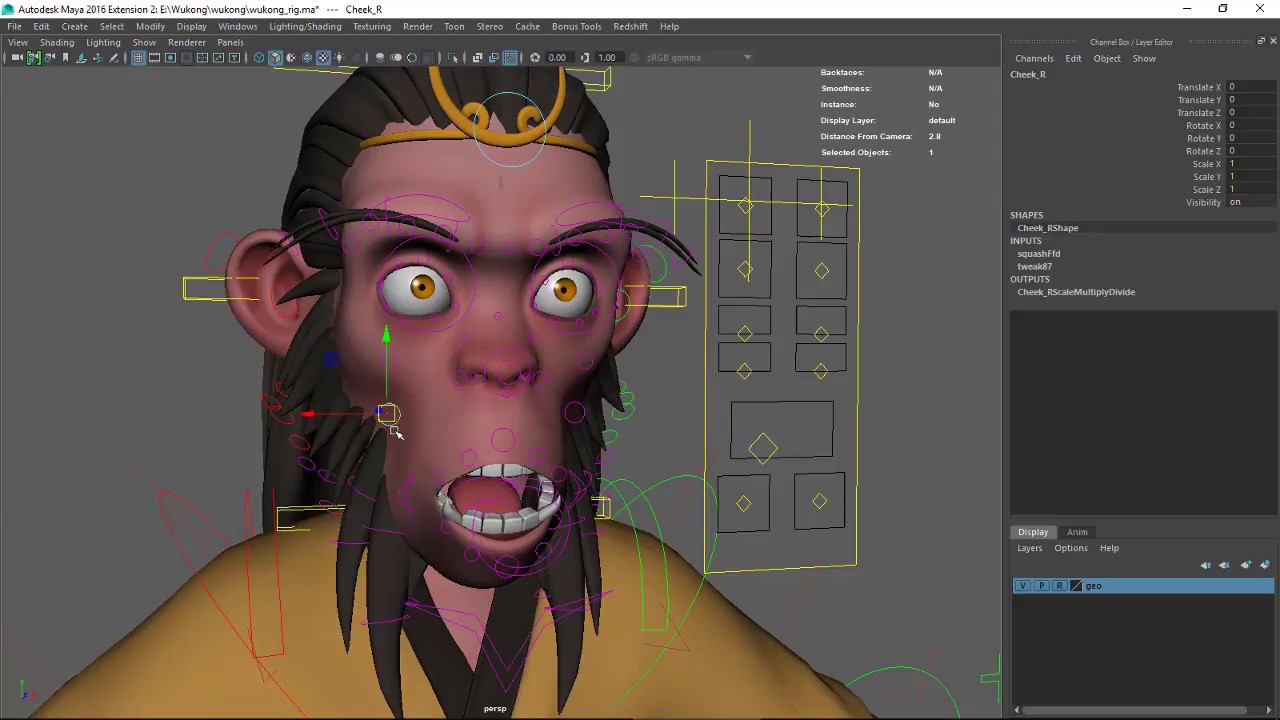 Wukong Rig Wukong Maya rig - video demo - YouTube