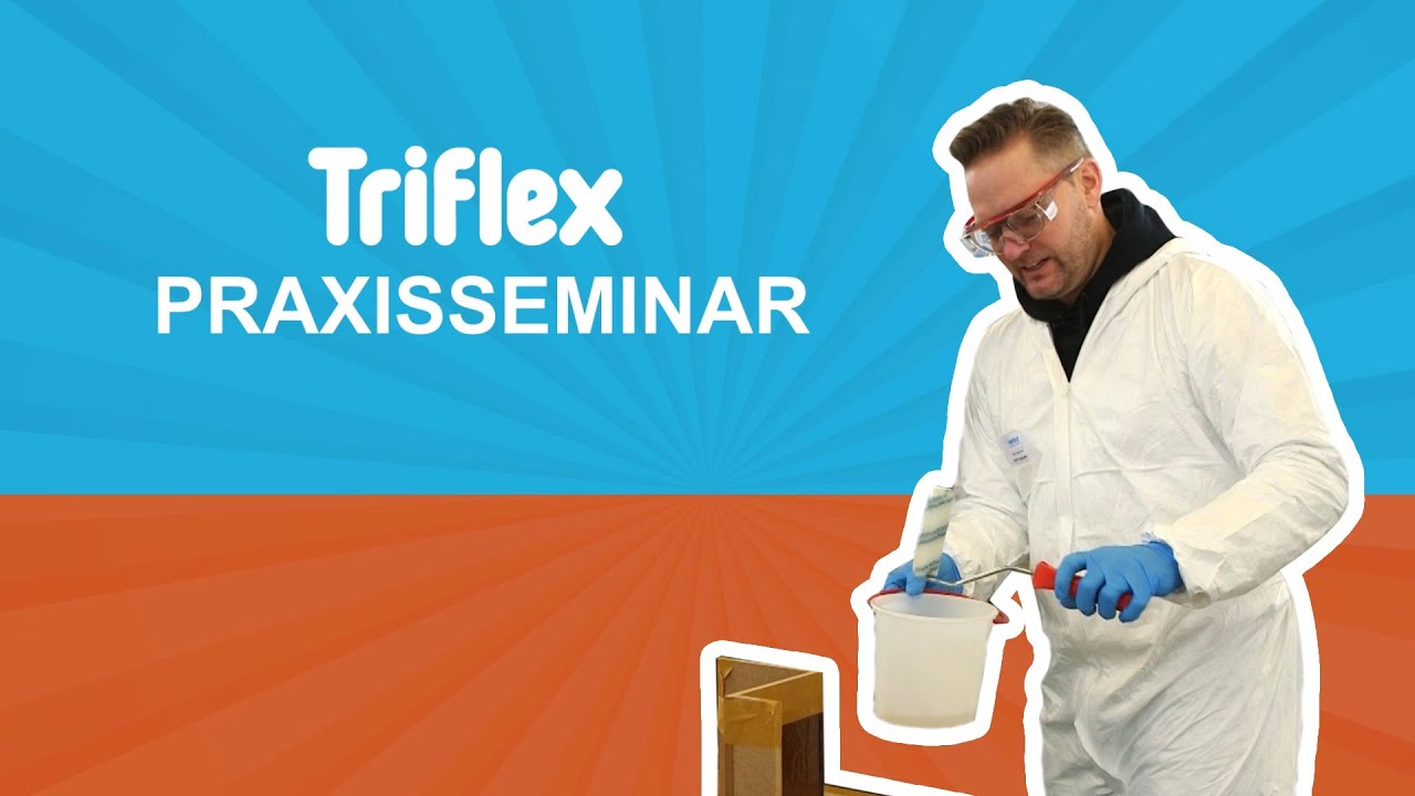 Balkone, Ecken & Anschlüsse mit Flüssigkunststoff abdichten - Triflex | dach-holz.tv