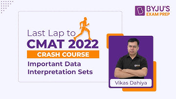 CMAT Crash Course | Important Data Interpretation Sets | Last Lap to CMAT 2022 | BYJU