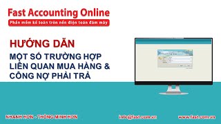 Tháng 7/2023 - Một số trường hợp thường gặp về Mua hàng và công nợ phải trả