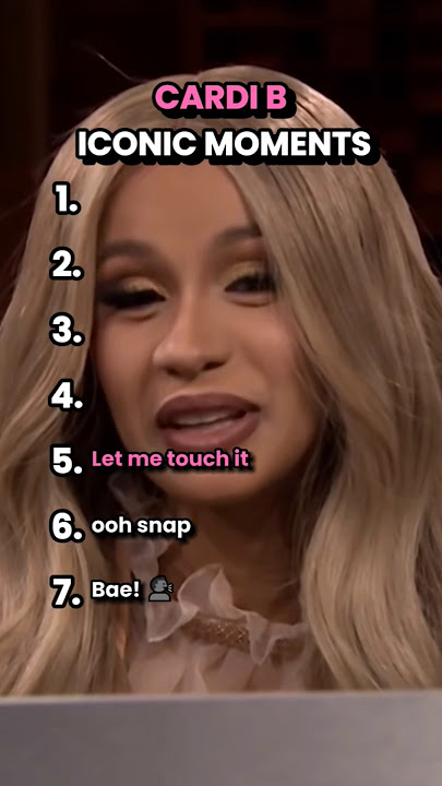 Cardi B Iconic Moments #Cardib