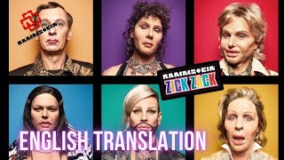 RAMMSTEIN - ZICK ZACK ENGLISH TRANSLATION