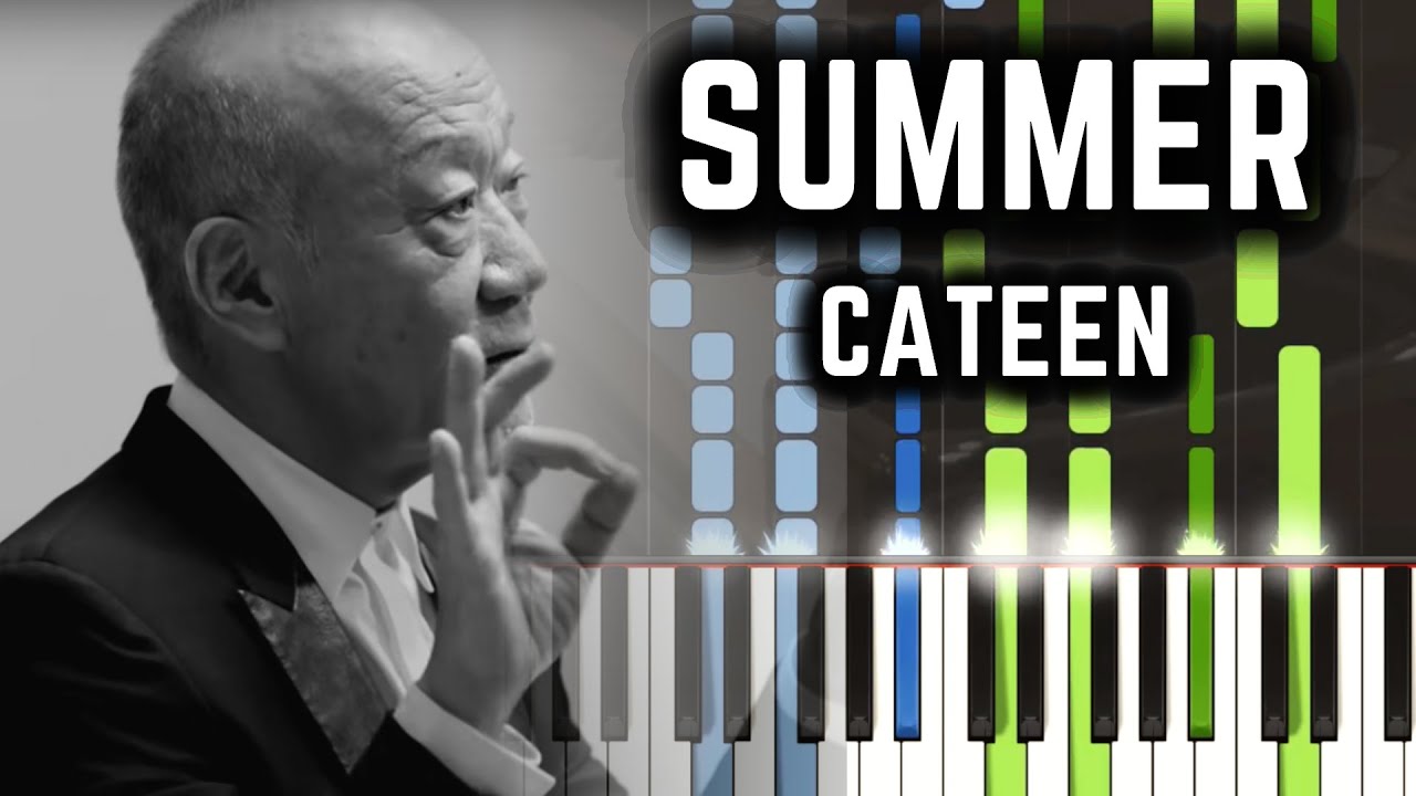 Joe Hisaishi - Summer (Cateen arr.) - Piano Tutorial || Synthesia