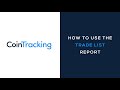 CoinTracking Reports: Trade List