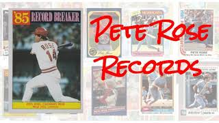 Pete Rose Records and the Baseball Cards that Love Them