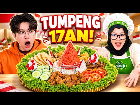 I Made a Red and White Tumpeng for Independence Day at Home
