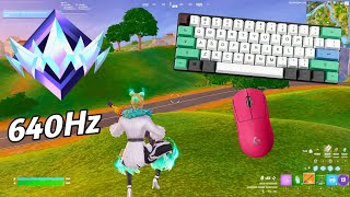 [ASMR] 🏆 Fortnite UNREAL RANK Gameplay 💤😴 Satisfying Keyboard 360 FPS