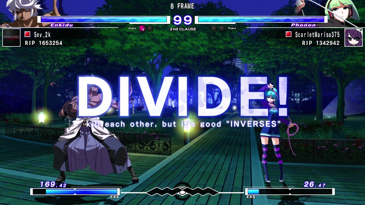 UNDER NIGHT IN-BIRTH Exe:Late[cl-r] - Marisa v Sev_2k