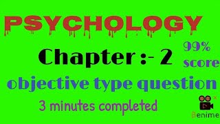 psychology objective question 2023 class 11 arts... chapter 2 ...#psychology # psychology MCQ..90% screenshot 2