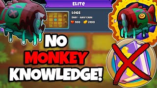 Bloonarius Elite Tutorial || No Monkey Knowledge || Logs (BTD6)
