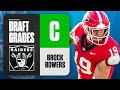 2024 nfl draft grades raiders select brock bowers no 13 overall  cbs sports