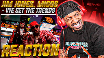 I NEVER KNEW I NEEDED THIS! | Jim Jones & Migos - We Set The Trends (REACTION!!!)
