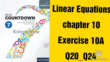 oxford new countdown book 7 third edition ||  chapter 10 || Exercise 10A ||  Q20_Q21 solved