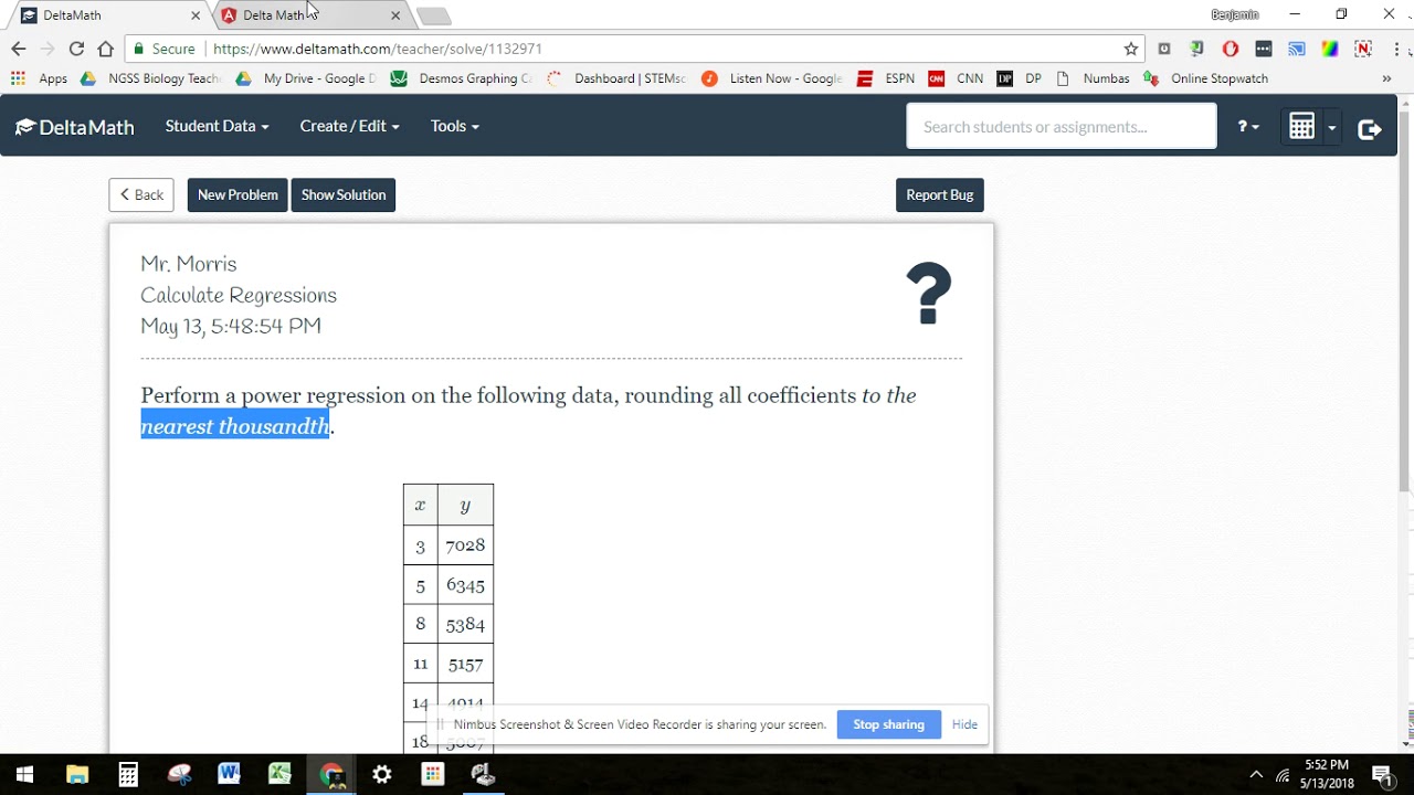 Deltamath Regression Youtube