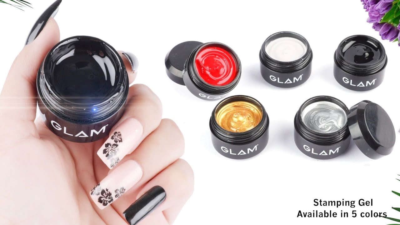 9. Gel polish nail art with stamping - wide 8