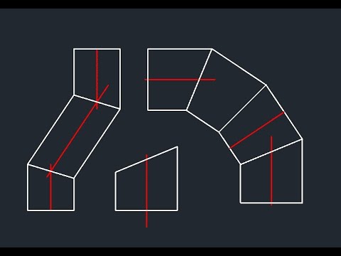 Flat Pattern of various pipes in AUTOCAD by AUTOBOX