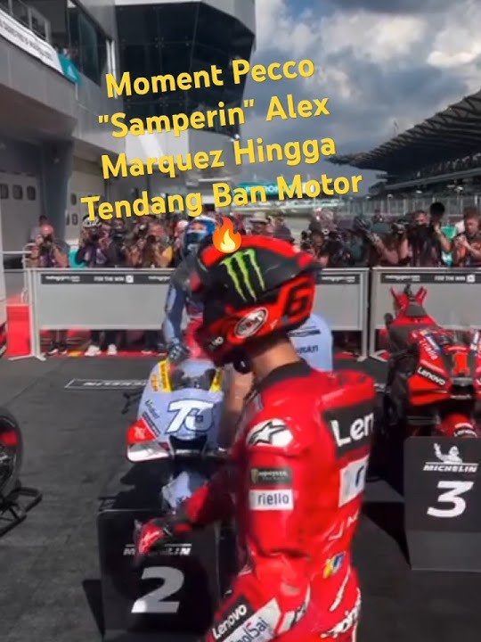 Moment Pecco 'Samperin' Alex Marquez Hingga Tendang Ban Motor #motogp