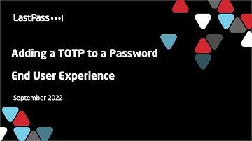 14 Adding a TOTP to a Password