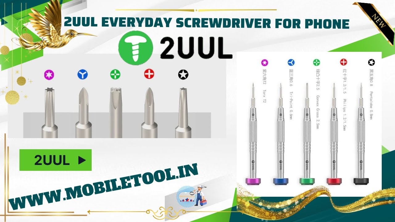 video 2UUL SCREWDRIVER FOR PHONE REPAIR