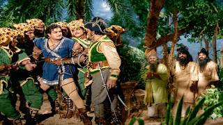 Incredible Scene | Aggi Barata | NTR Old Fighting Skills | Mythological Movie