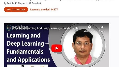 NPTEL Machine Learning and Deep Learning - Fundamentals and Applications week 1 assignment solved.