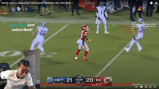 FlightReacts Lions vs. Chiefs 2023 Week 1 Highlights