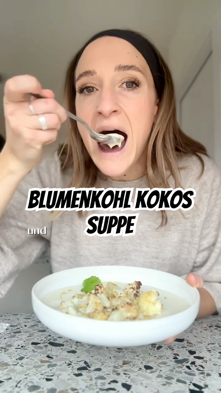 🥥🥦Blumenkohl-Kokos🥥🥦SUPPE #cauliflower #cauliflowersoup #blumenkohl # ...