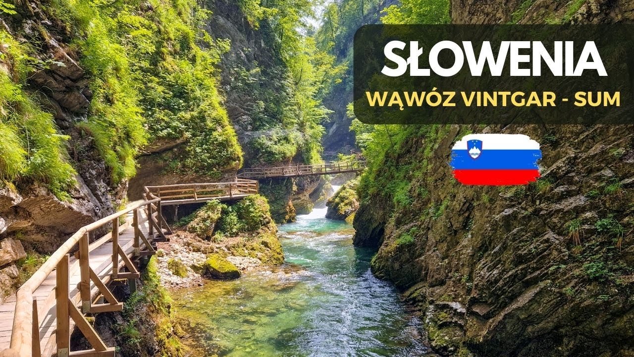 Vintgar - najpiękniejszy wąwóz w Słowenii | przyjemny szlak turystyczny nieopodal Jeziora Bled | 4K