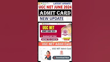 UGC NET Admit Card 2024 June | NTA UGC NET 2024 Admit Card | UGC NET Exam #shorts #ugcnet #ugc #nta