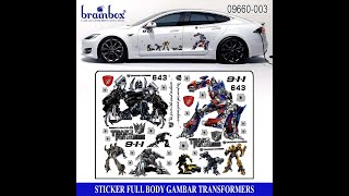 HIGH QUALITY Sticker Kartun Tempelan Bodi Mobil Car Full Body Stiker