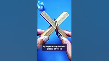 Wooden Cross with Ring Puzzle Solution  IQ Brain Teaser #iqtest #braintestsolution #puzzlesolving