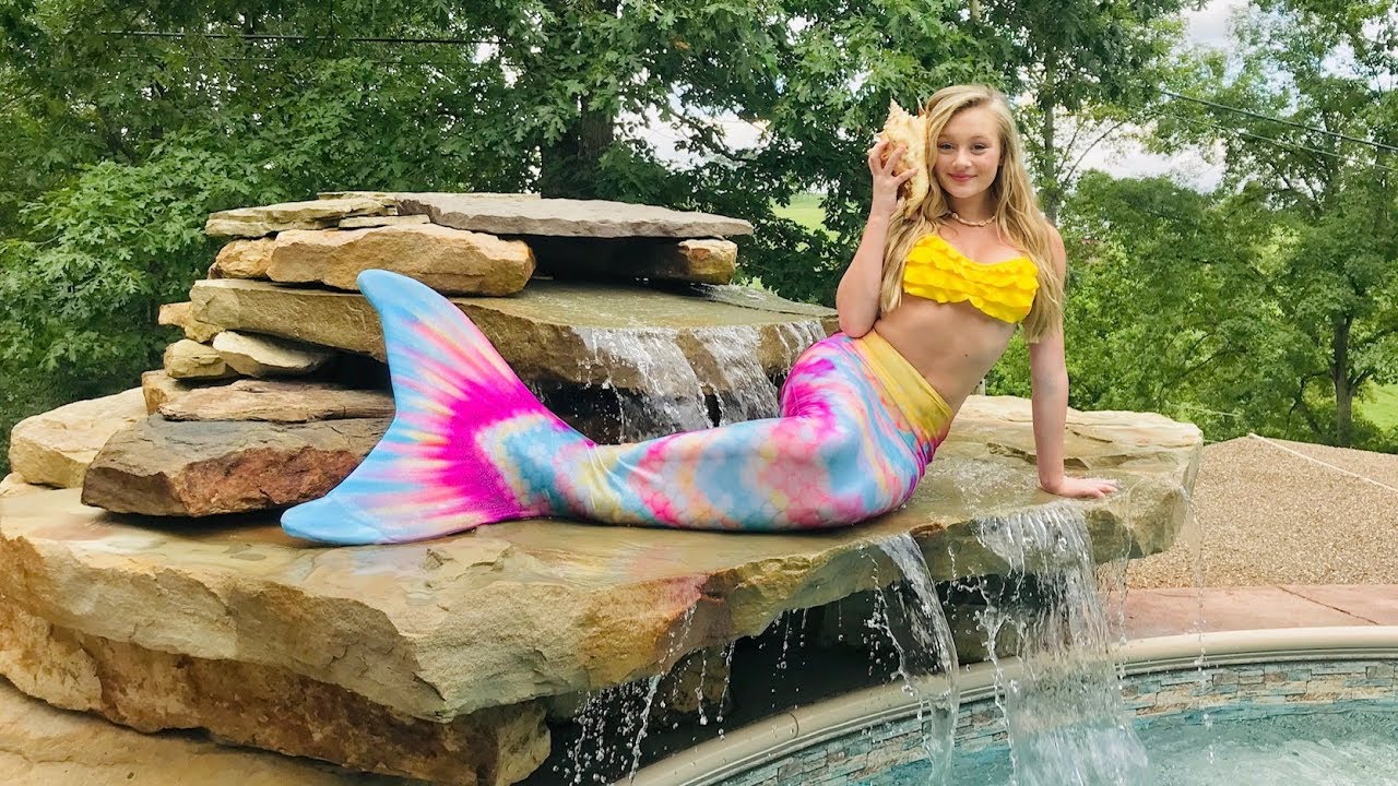24 Hours in a Mermaid Tail Princess Ella - YouTube.