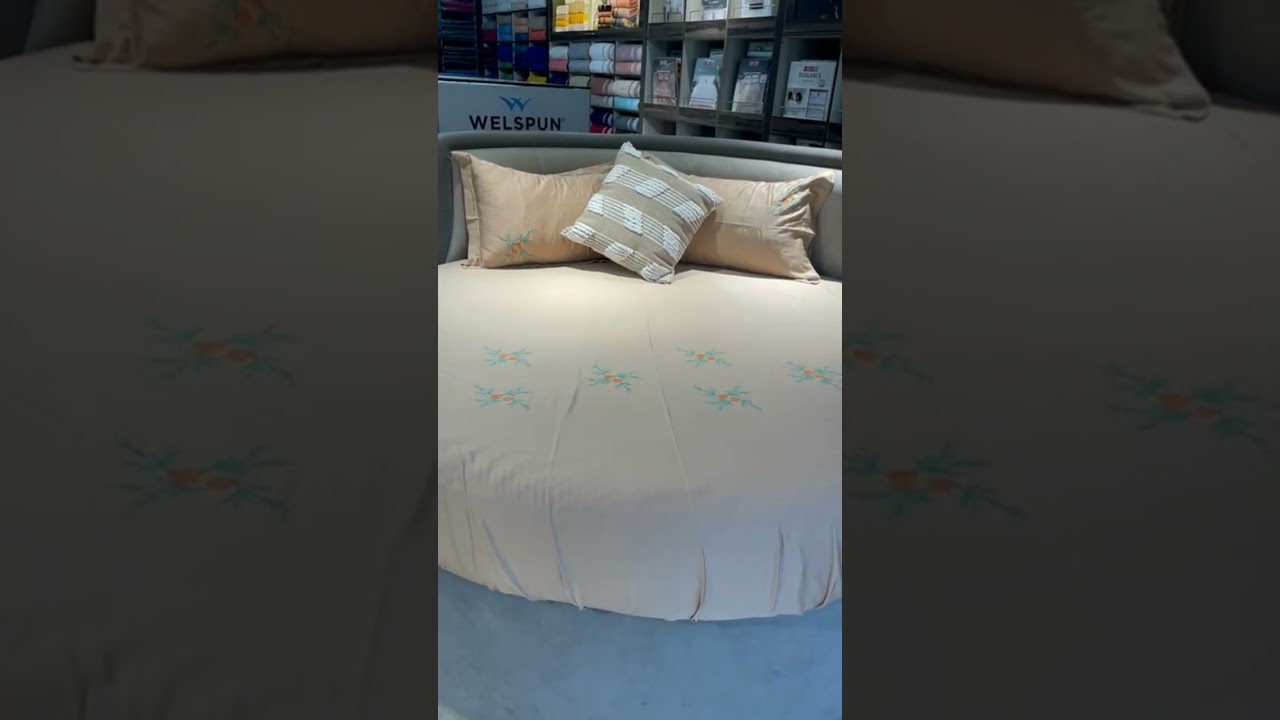 # pov # spaces brand #embrioderywork duoble bed sheet set # short video