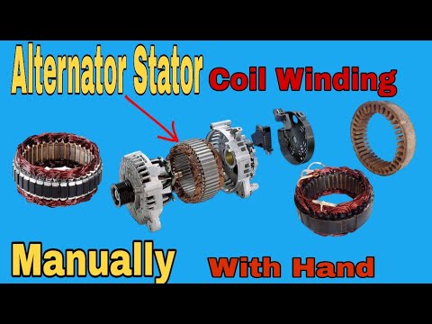 Alternator Stator Coil Winding With Hand Complete |Manually Generator