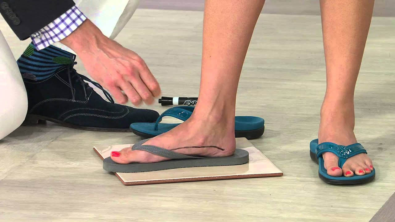 Vionic w/Orthaheel Men's Orthotic Thong Sandals - Ryder with Leah Williams