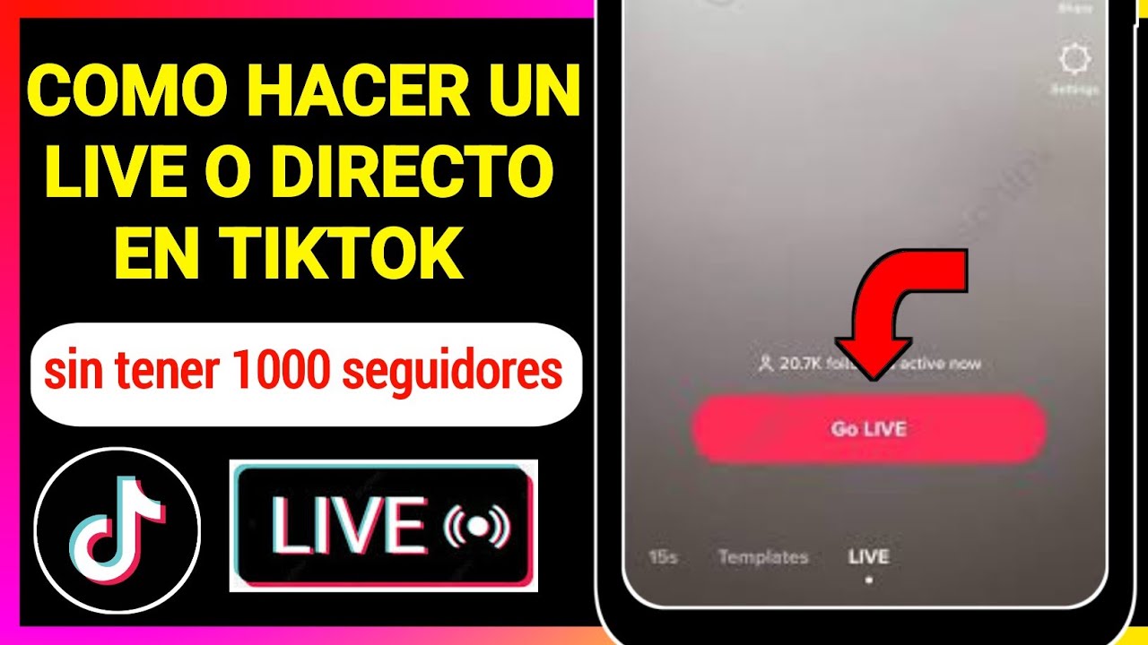 COMO HACER UN LIVE O DIRECTO EN TIKTOK 2022 (SIN TENER 1000