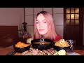 MUKBANG | Том ям, лапша, рыба хе, говядина | tom yam, noodles, salmon, beef не ASMR