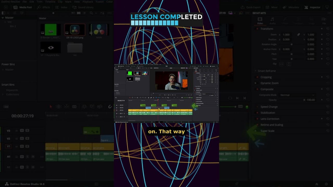 How to change track colors in DaVinci Resolve in 29 SECONDS