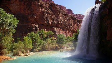 Beautiful Waterfall Free Background Video Copyright Loop Animation 4K HD