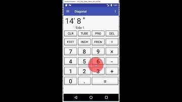 Calculate diagonals with the Construction Calculator App