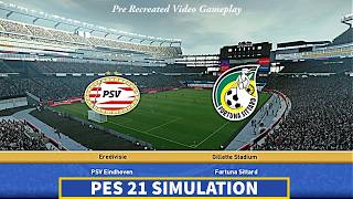 π΄PSV Eindhoven vs Fortuna Sittard | PES 21 Match Simulation News