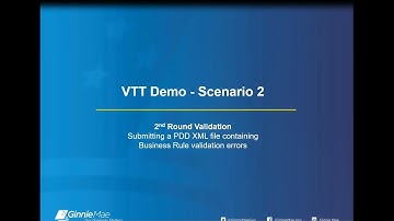 VTT Demo Scenario 2: 2nd Round Business Rule Validation