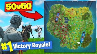 *NEW* 50 Vs. 50 MODE In Fortnite Battle Royale!