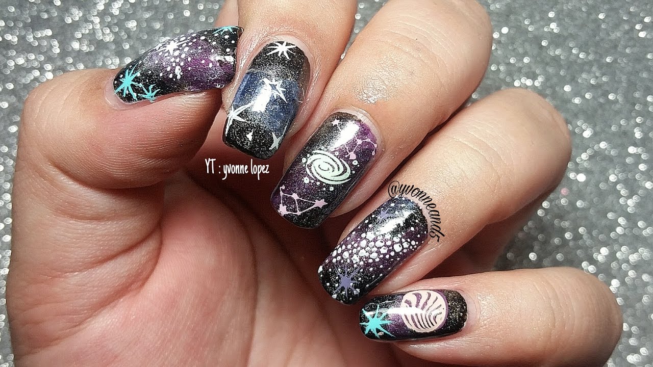 Outer Space Nail Art - wide 10