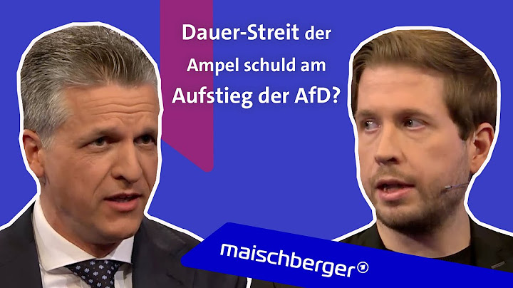 Kevin Kühnert (SPD) und Thorsten Frei (CDU) diskutieren über den Dauerstreit der Ampel |maischberger