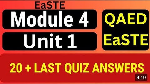 quiz unit 1 module 4 | quiz module 4 unit 1 | unit 1 quiz answers #employeevoice