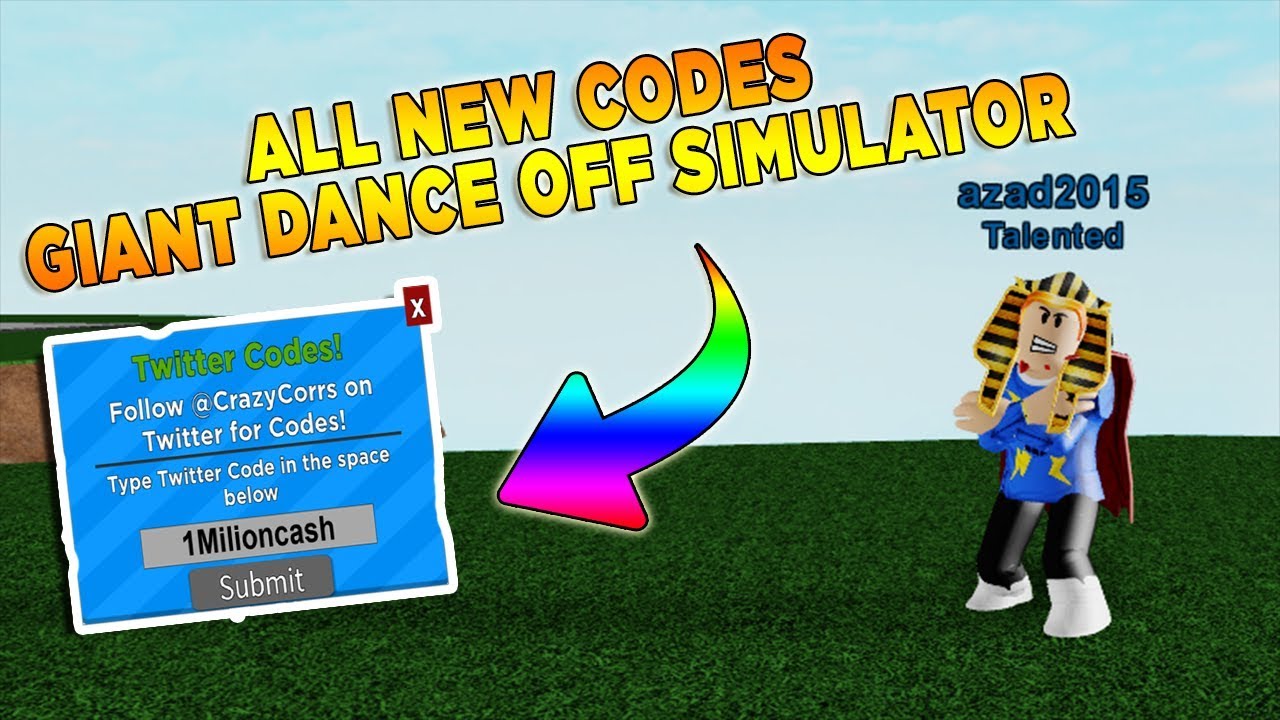 5 ALL NEW CODES ROBLOX GIANT DANCE OFF SIMULATOR YouTube