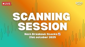 LIVE: Best Indian Stocks to Buy Now 🚀 Swing Trade Breakout Scan (21st October 2025)